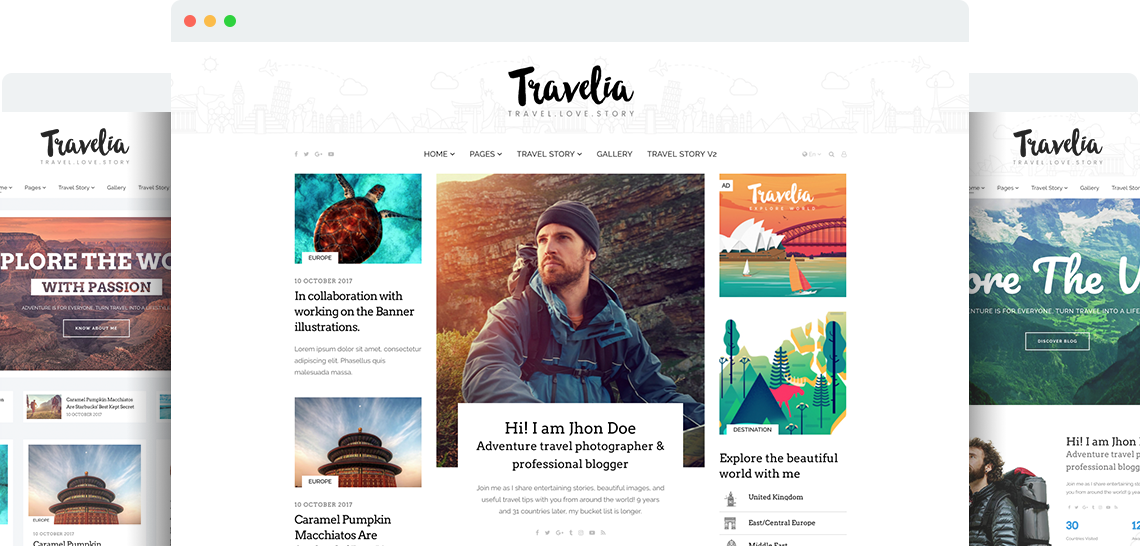 travelia template